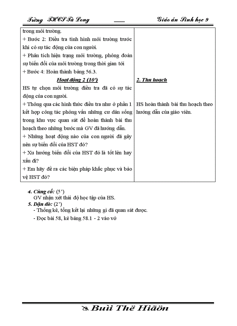 image for page Sinh 9 tiet 60 theo chuan KT KN co KNS