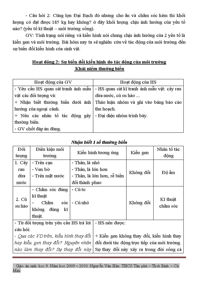 Sinh 9 tuần 14 Tân Phú