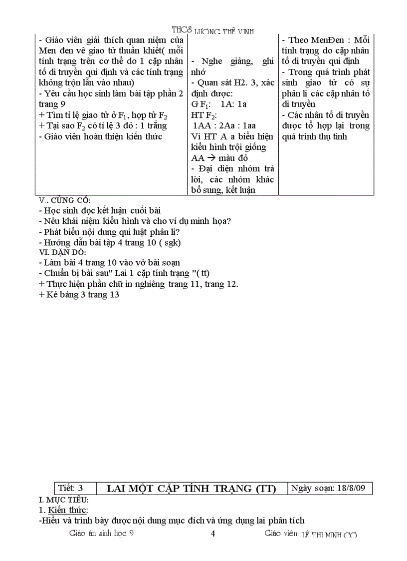 image for page Sinh học 9 HK I