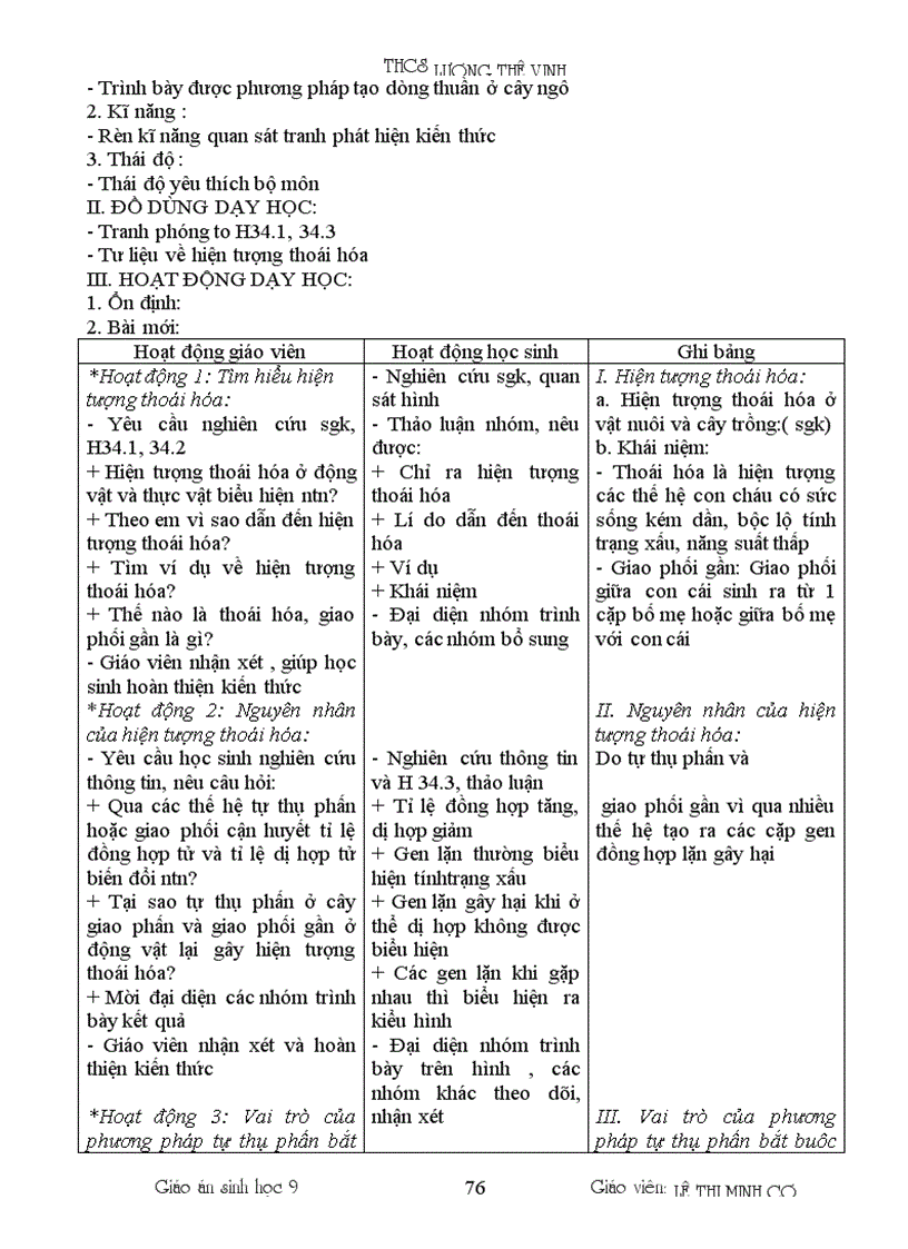 image for page Sinh học 9 HK I