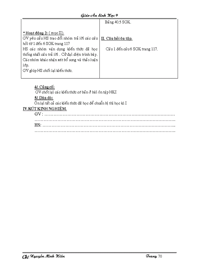 image for page Sinh hoc 9 HKI theo chuẩn KTKN 2011