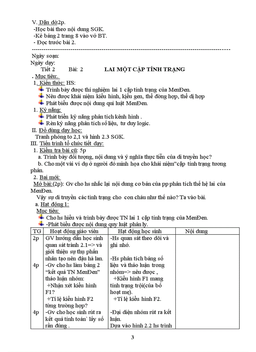 image for page Sinh hoc9 giao an 3 cot