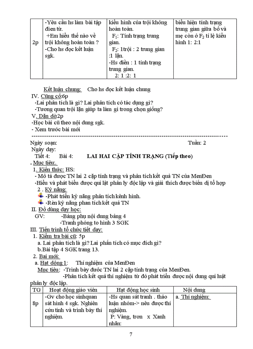 image for page Sinh hoc9 giao an 3 cot