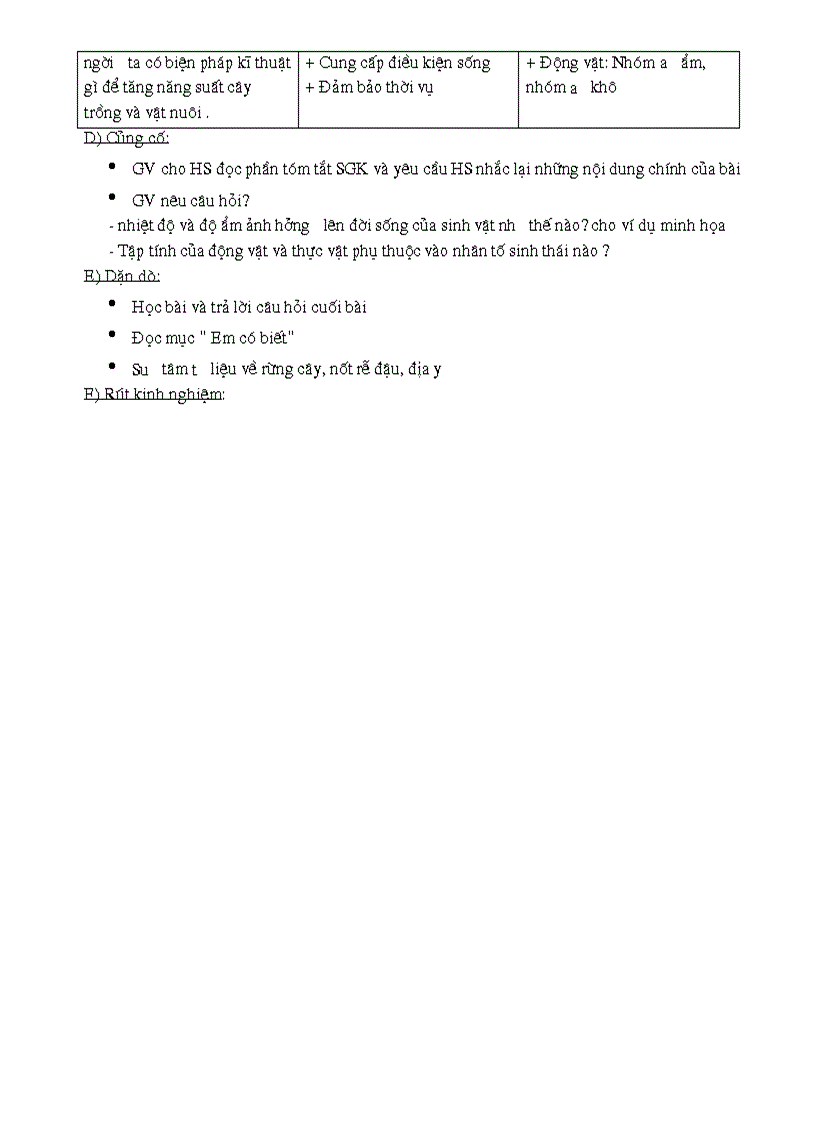 image for page Sinh vật và môi trường