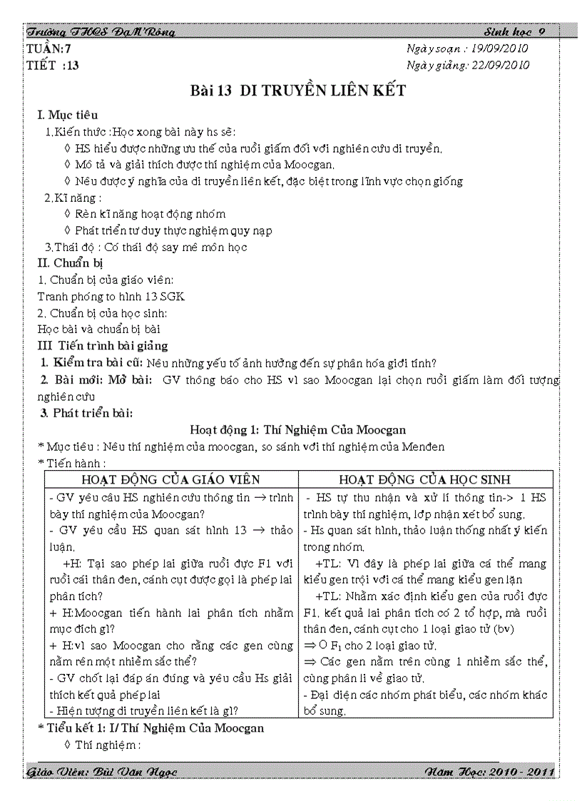 image for page Sinh9 bai 13 ngoc