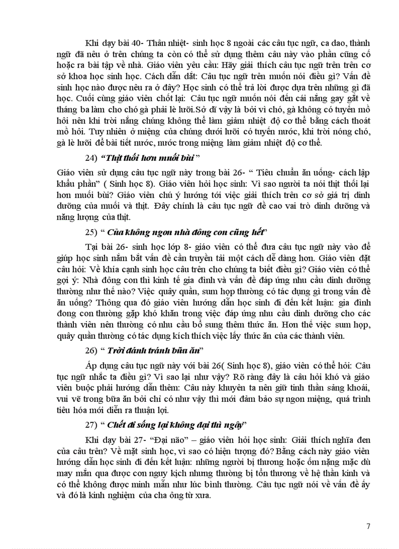 image for page Sử dụng ca dao tục ngữ trong day sinh học