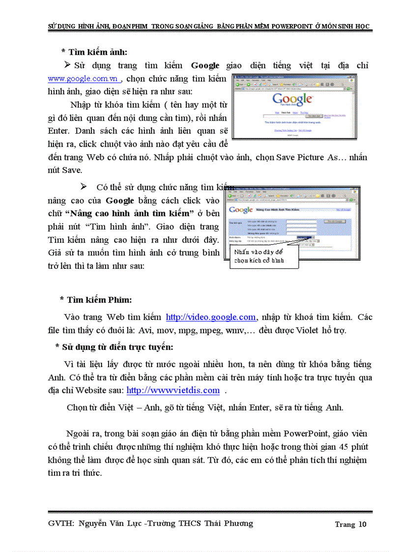 image for page Sử dụng hình ảnh đoạn phim trong soạn giảng bằng phần mềm powerpoint ở môn sinh học