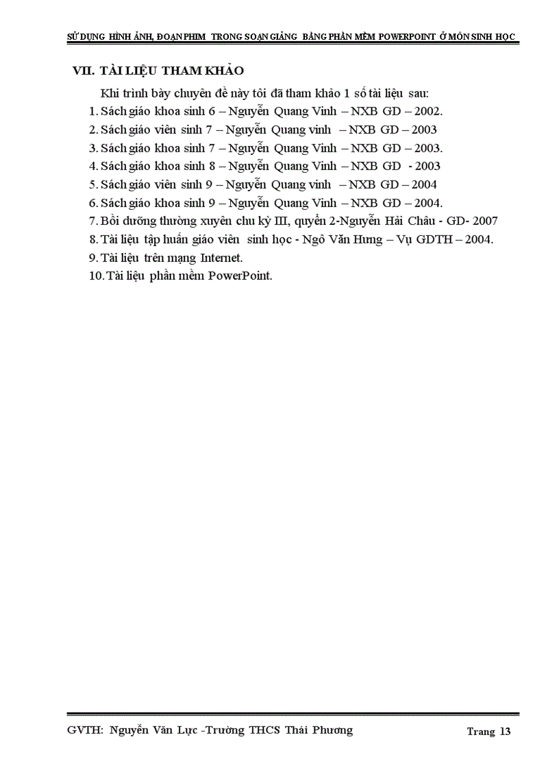 image for page Sử dụng hình ảnh đoạn phim trong soạn giảng bằng phần mềm powerpoint ở môn sinh học