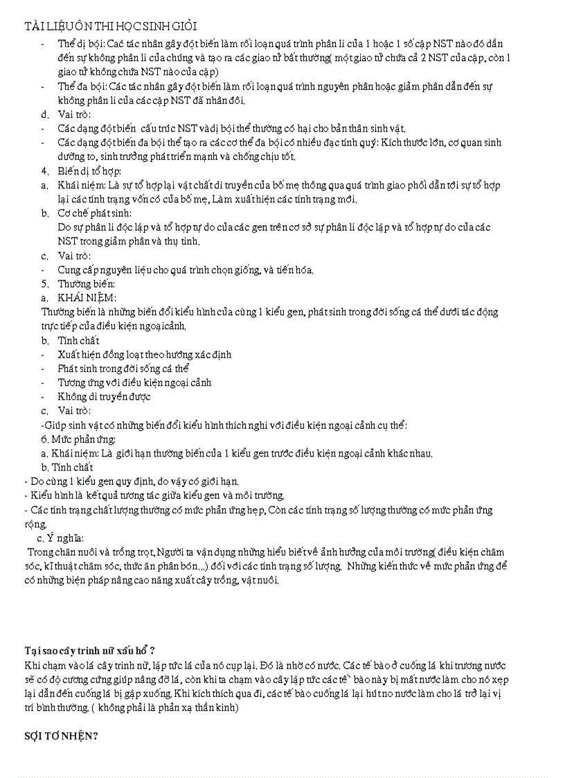 image for page Tai lieu on thi HSG sinh9 Dung