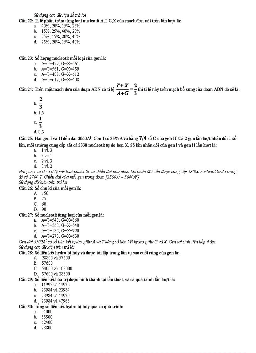 image for page Trắc nghiệm ADN