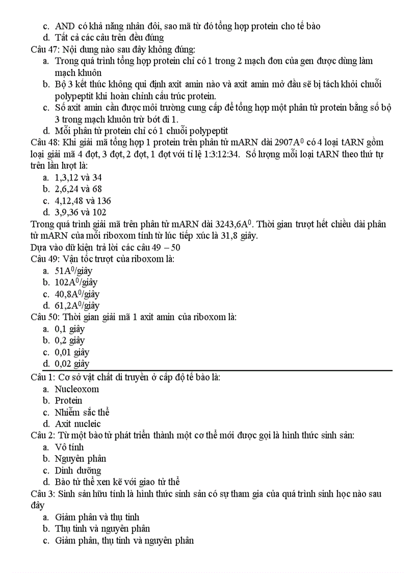 image for page Trắc nghiệm ADN