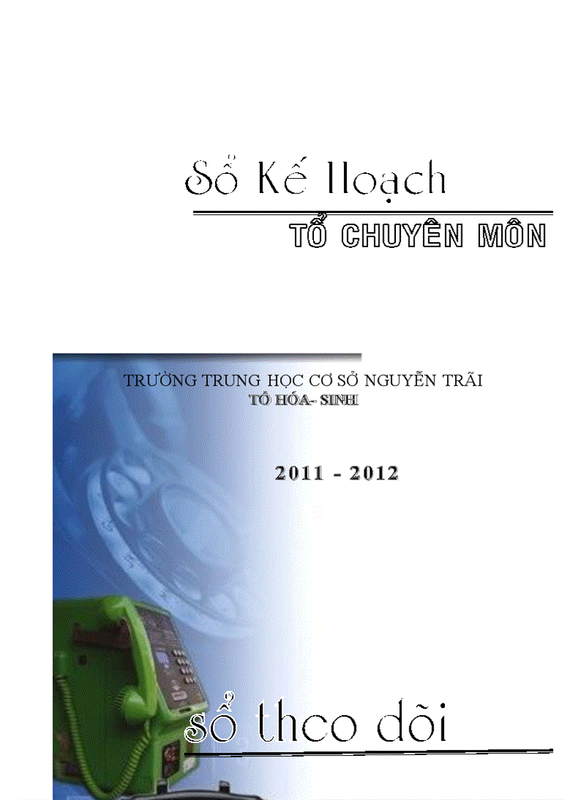 Trang bìa sổ TCM