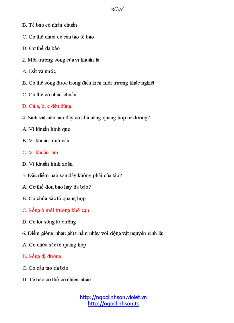 image for page 579 câu trắc nghiệm đáp án theo chương bài Sinh học 10