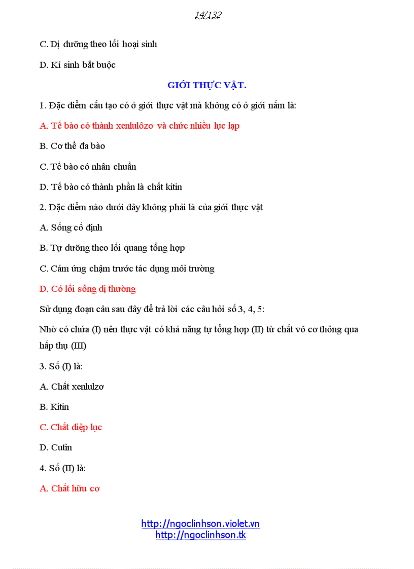 image for page 579 câu trắc nghiệm đáp án theo chương bài Sinh học 10