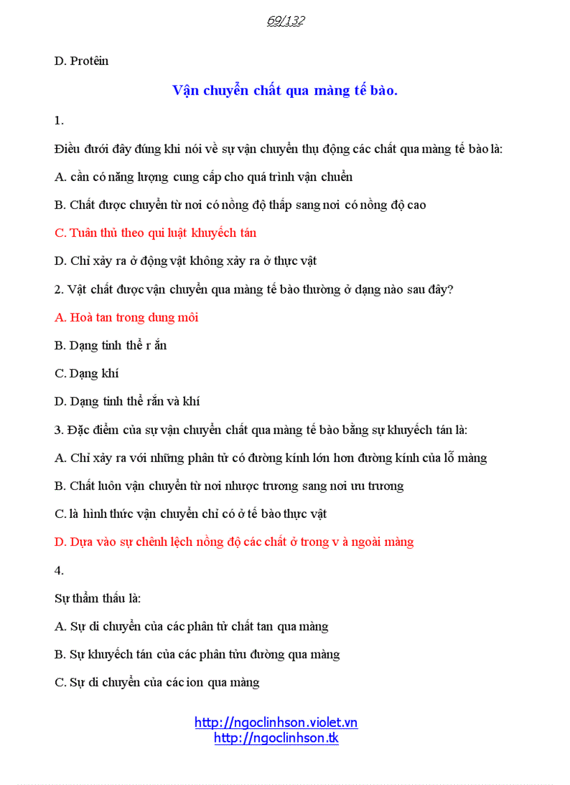 image for page 579 câu trắc nghiệm đáp án theo chương bài Sinh học 10