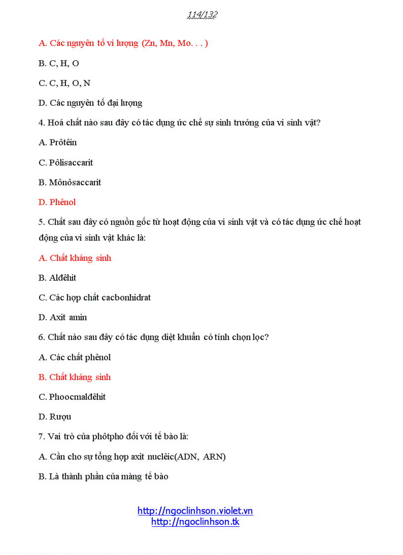 image for page 579 câu trắc nghiệm đáp án theo chương bài Sinh học 10