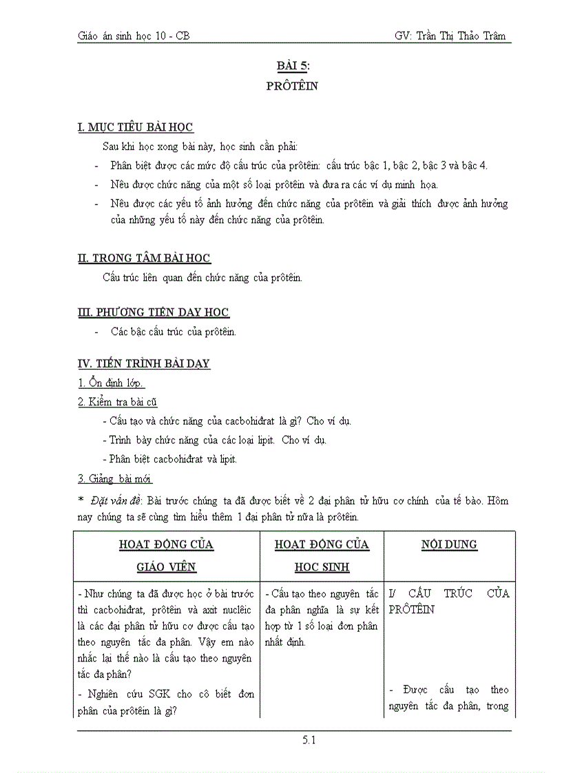 image for page Bai 5 prôtêin