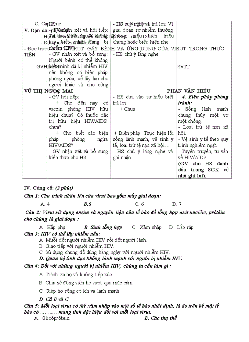 image for page Bài 30 Sự nhân lên của vỉut trong tế bào