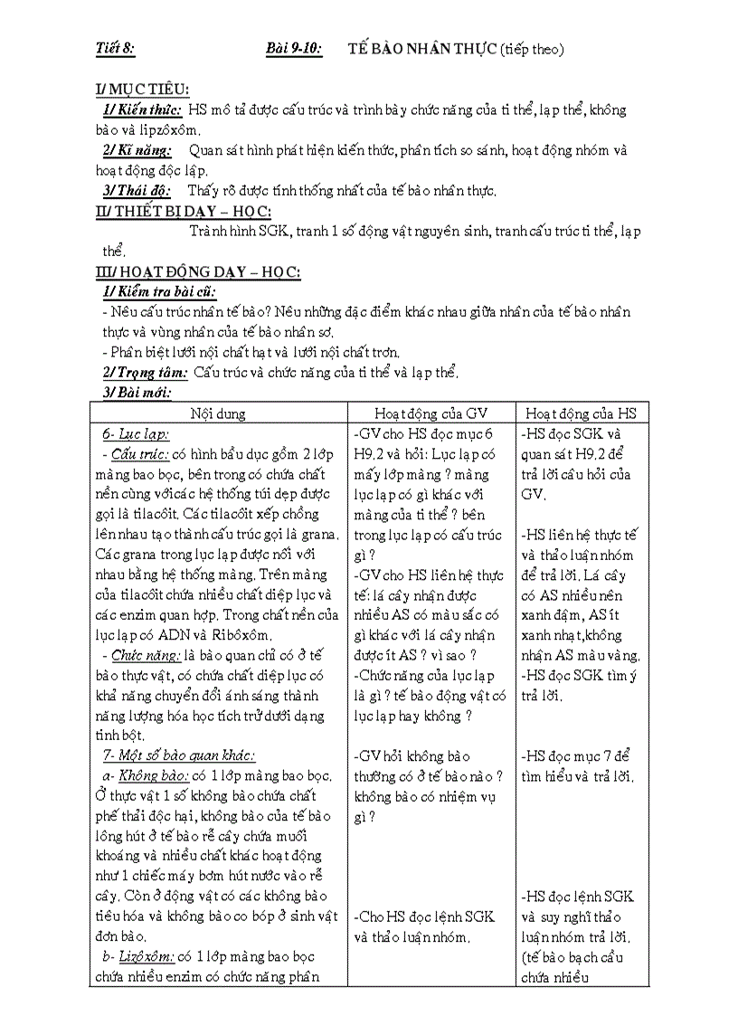 image for page Bai 9 10 te bao nhan thuc tt