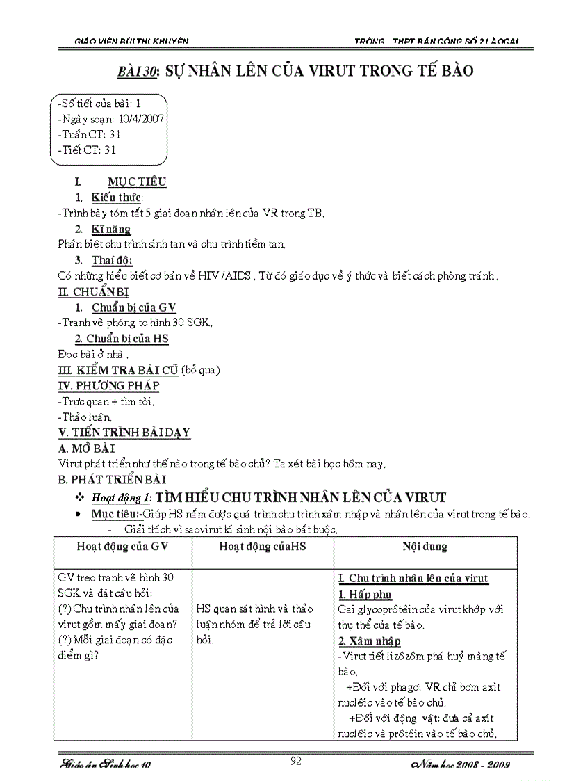 image for page Bài giảng sinh học 10