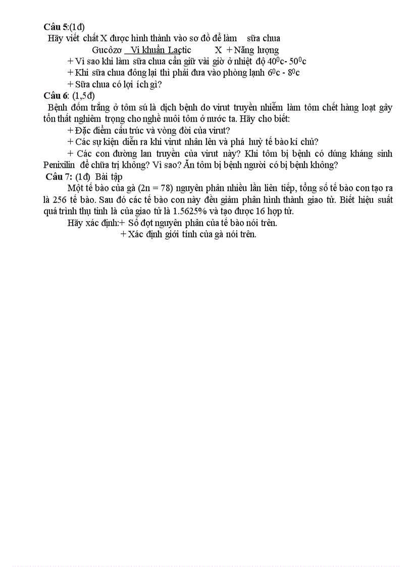 image for page Đề HSG sinh học 10