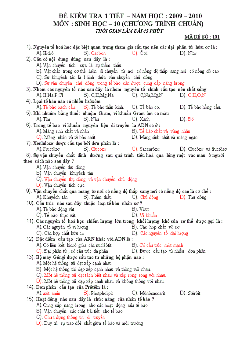 image for page Đề kiểm ta 1 tiết