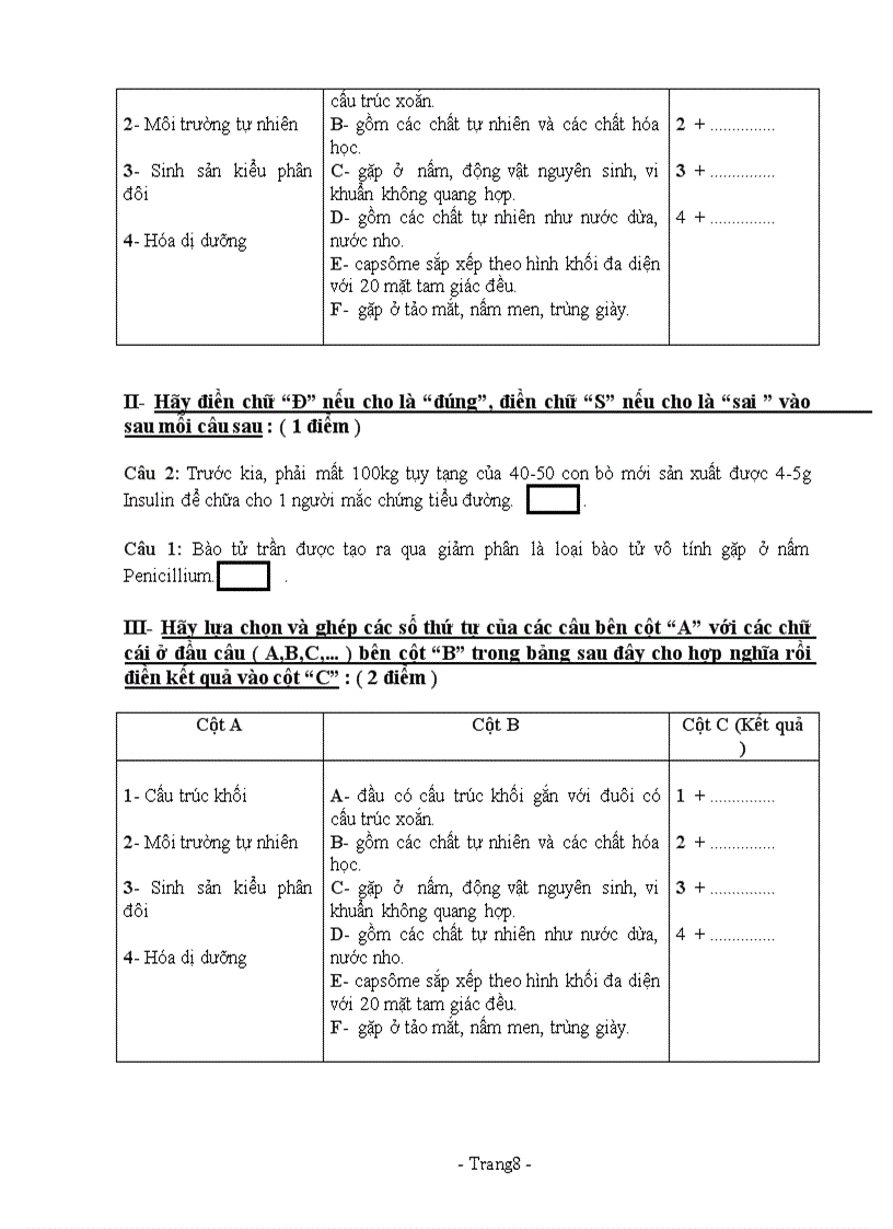 image for page Đề kiểm tra giữa học kỳ II