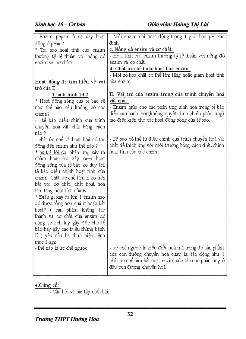 image for page Giáo án 10 cơ bản