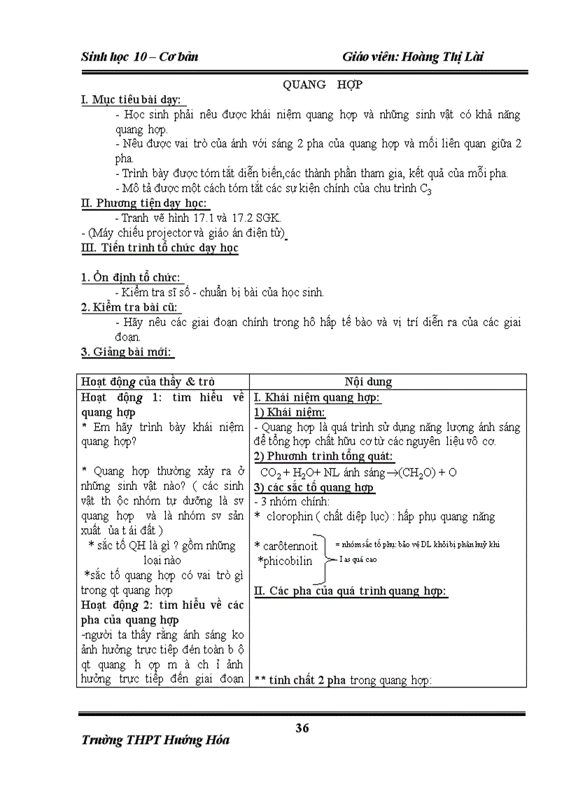 image for page Giáo án 10 cơ bản