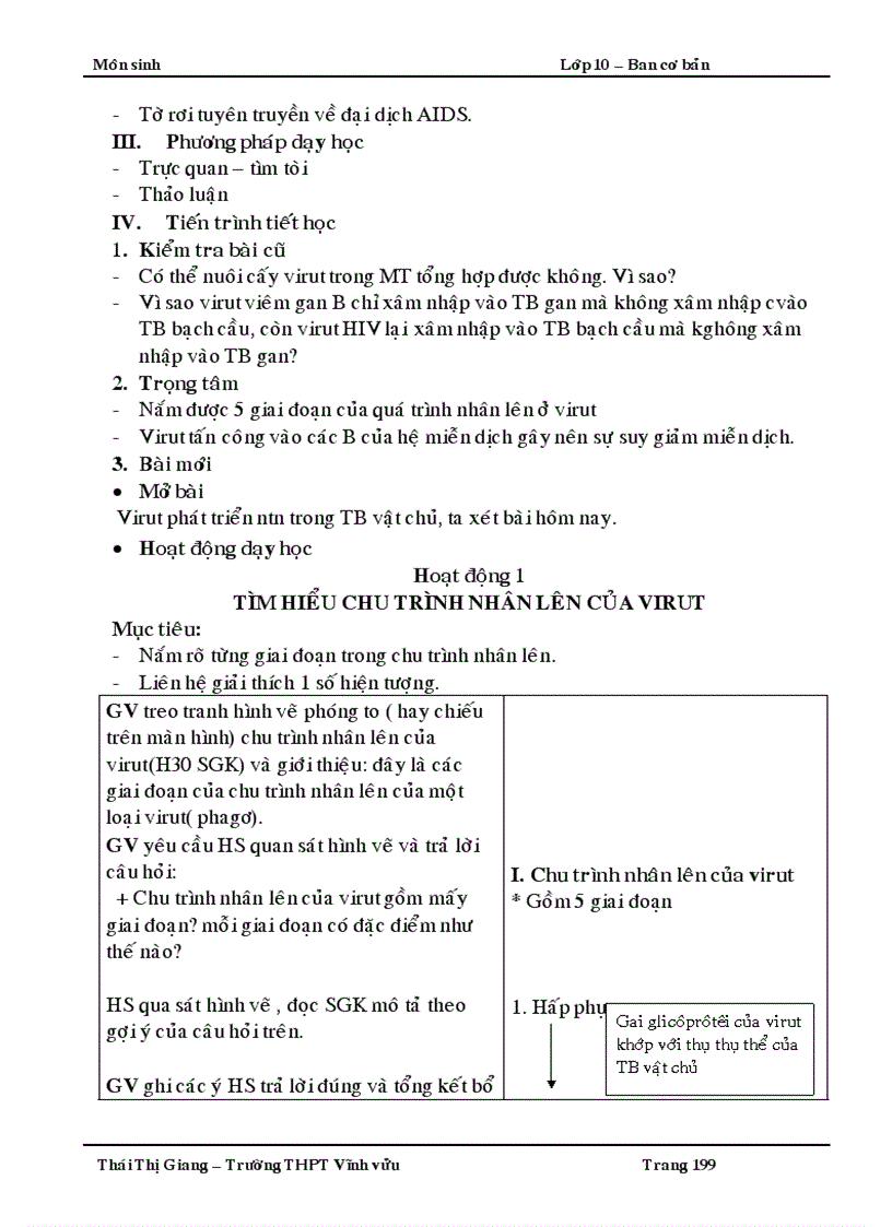 image for page Giao an sinh 10 CB rat chi tiet