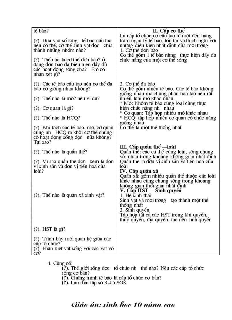 image for page Giao an sinh 10 nang cao