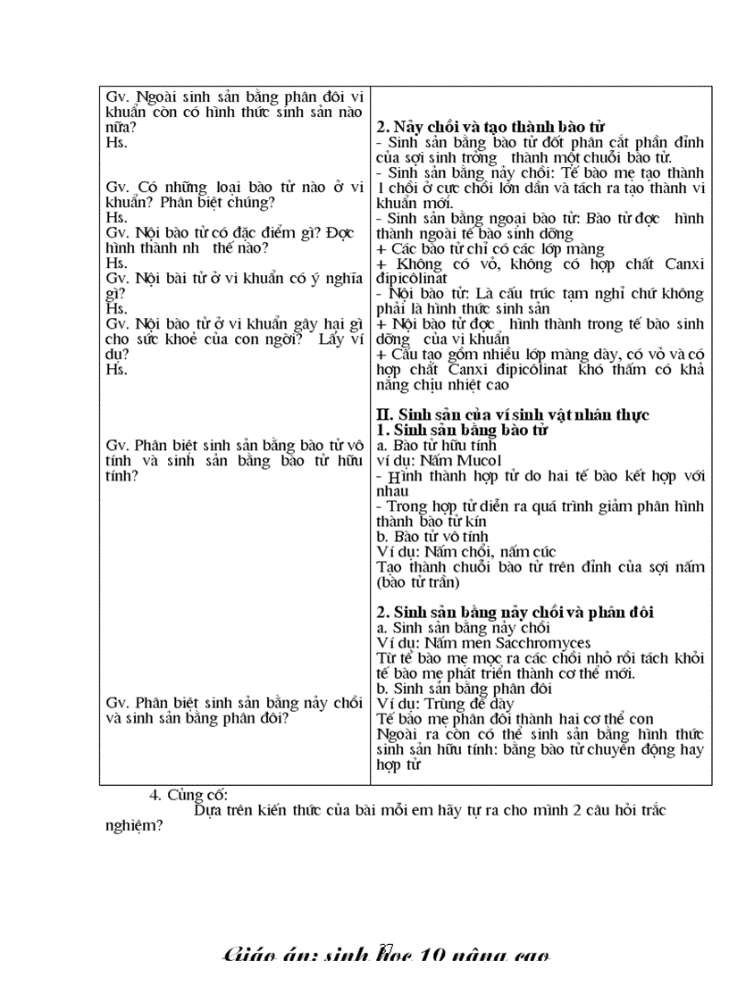 image for page Giao an sinh 10 nang cao