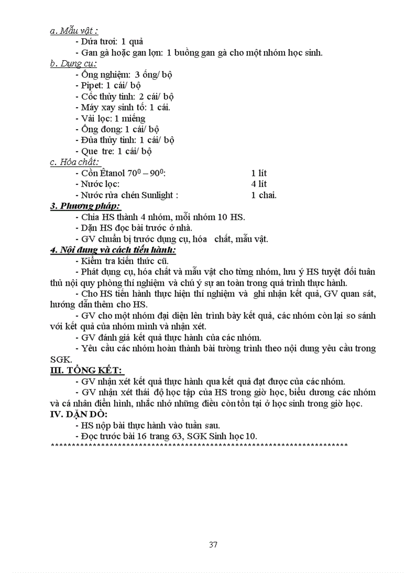 image for page Giáo Án Sinh 10 Theo Chuẩn KT KN 2010