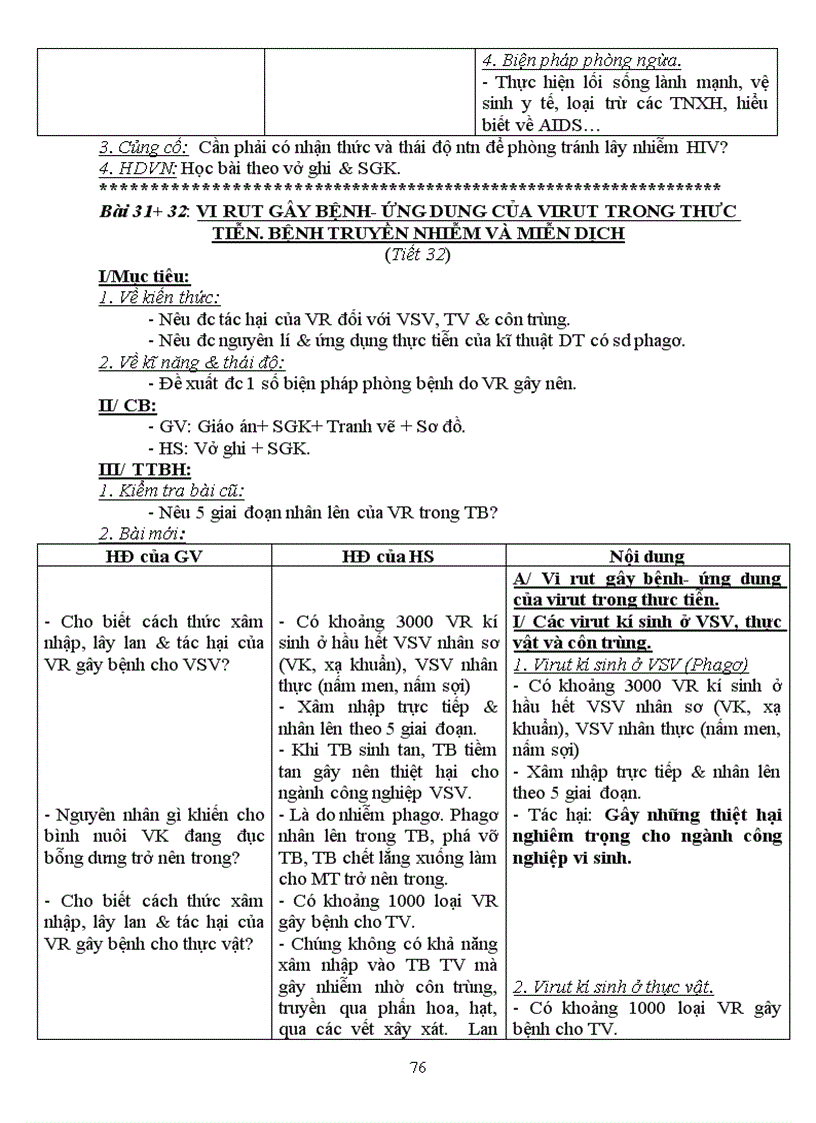 image for page Giáo Án Sinh 10 Theo Chuẩn KT KN 2010