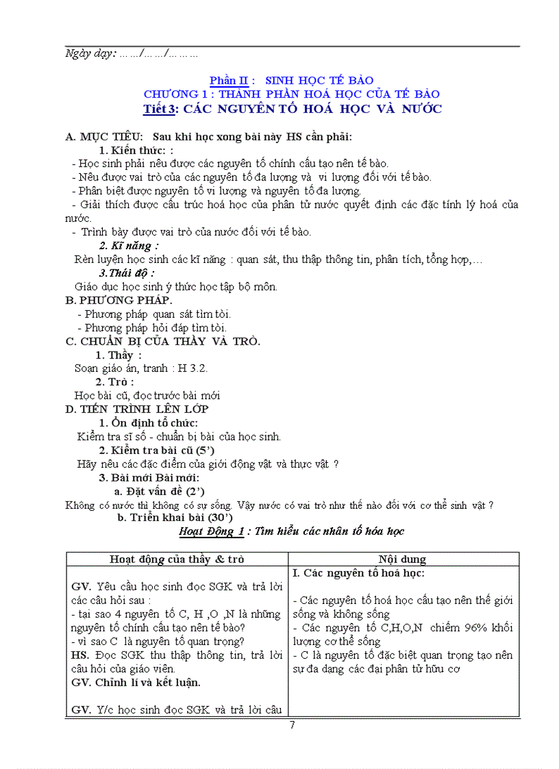 image for page Giáo án Sinh 10 Cơ bản 4 1