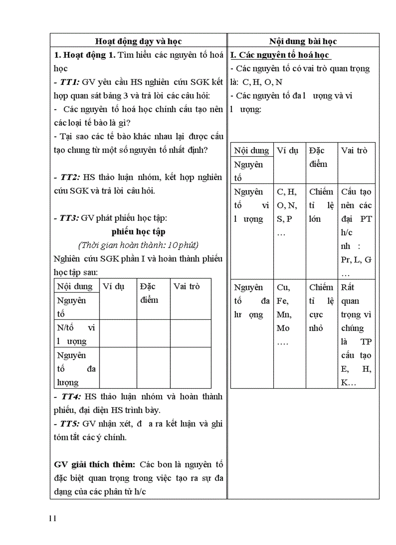 image for page Giáo án Sinh 10 Nâng cao 2