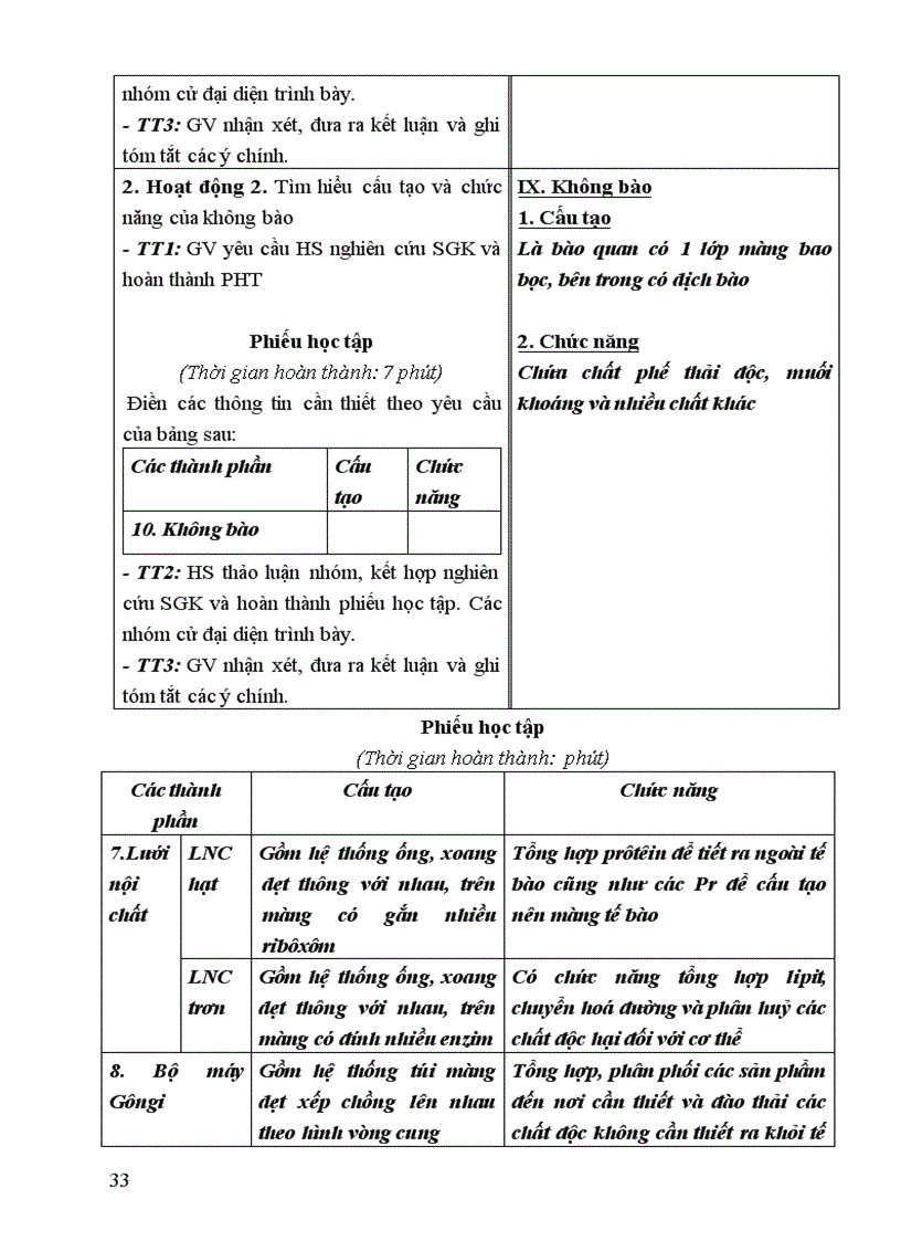 image for page Giáo án Sinh 10 Nâng cao 2