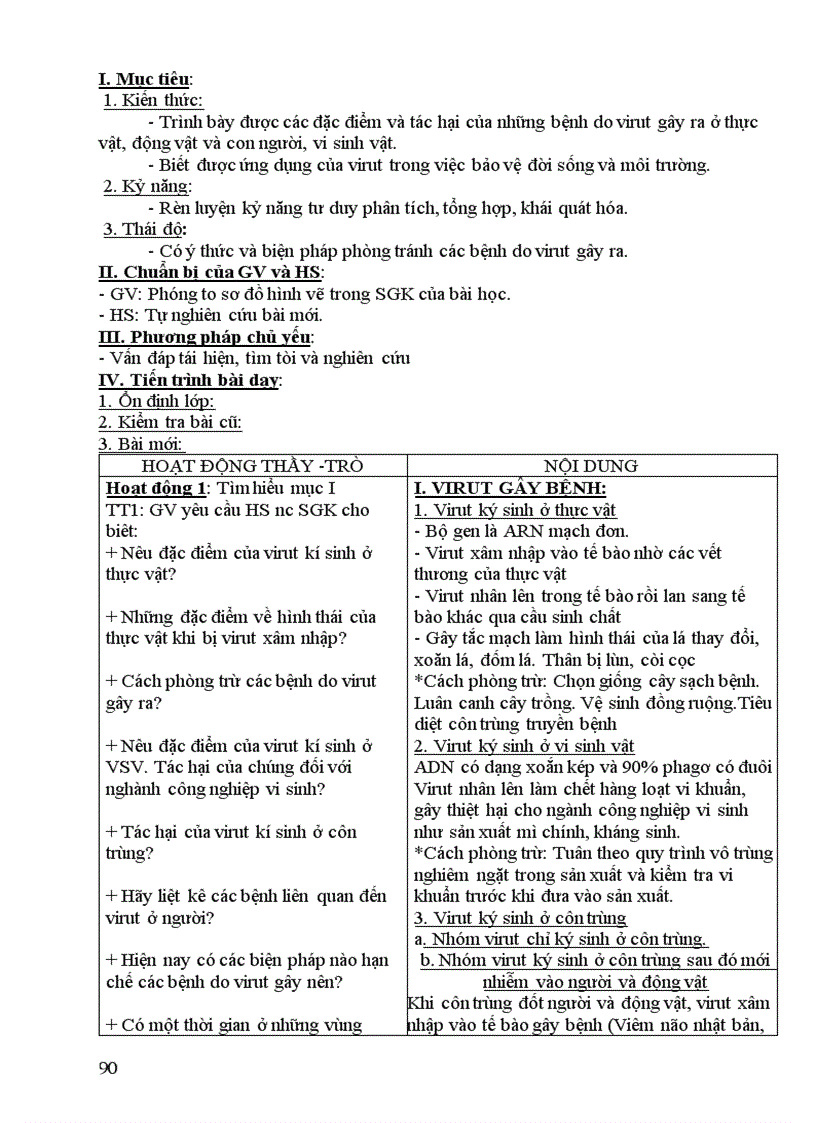 image for page Giáo án Sinh 10 Nâng cao 2