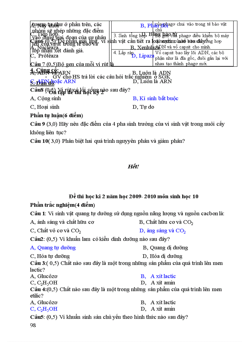 image for page Giáo án Sinh 10 Nâng cao 2