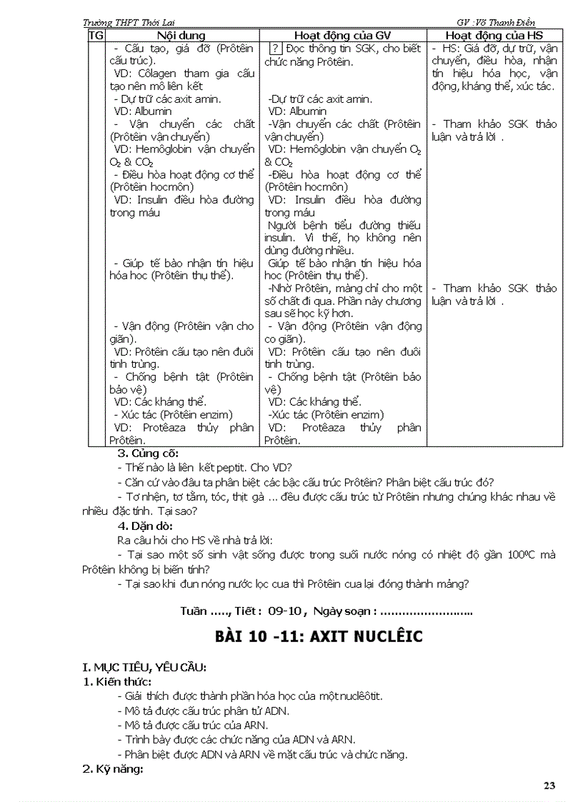 image for page Giáo án sinh học 10 bạn nâng cao