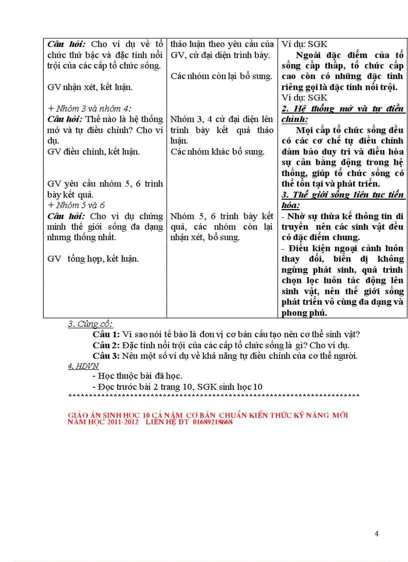 image for page Giáo án Sinh học 10 chuẩn mới 2012