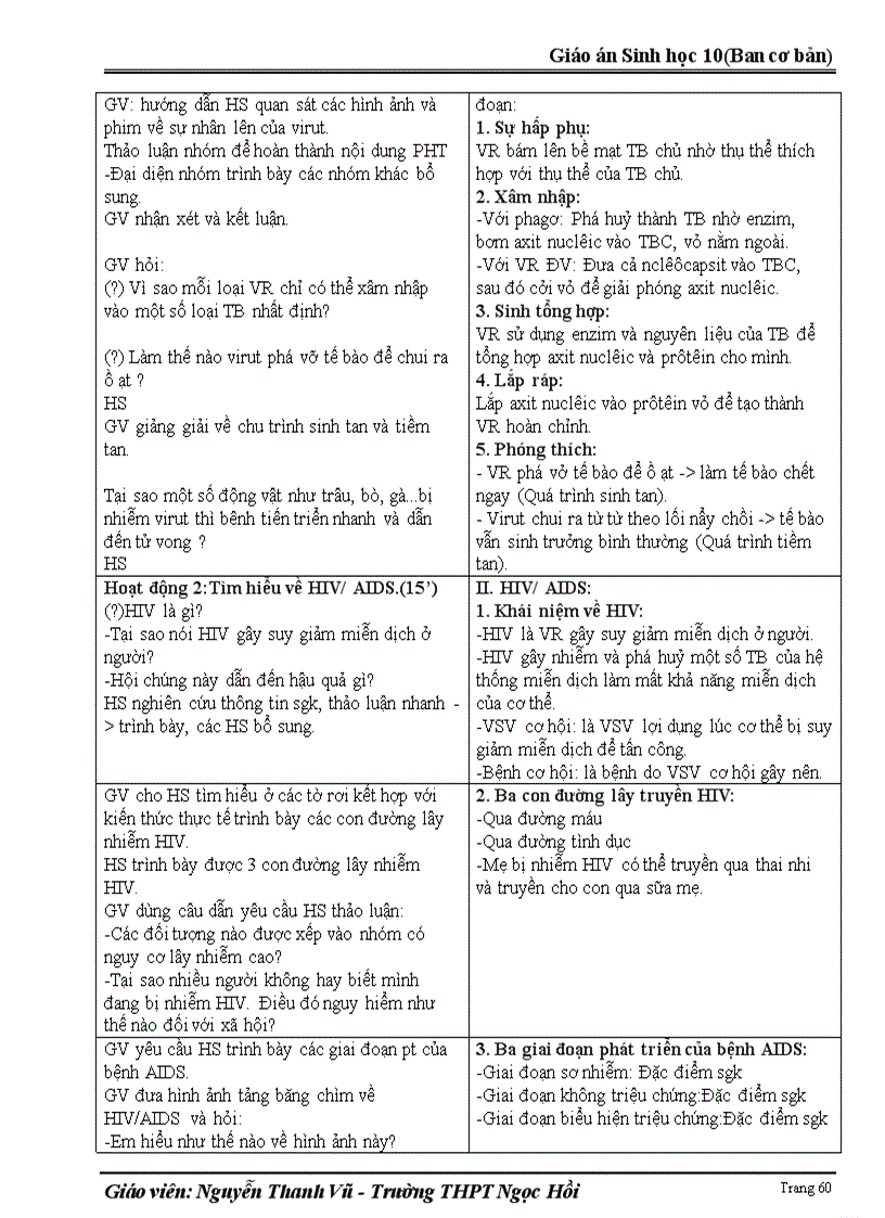 image for page Giao An Sinh Hoc 10 Co Ban