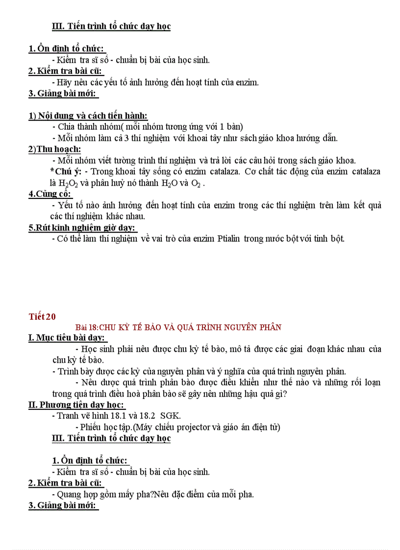 image for page Giao an sinh hoc 10 hoc ki 2