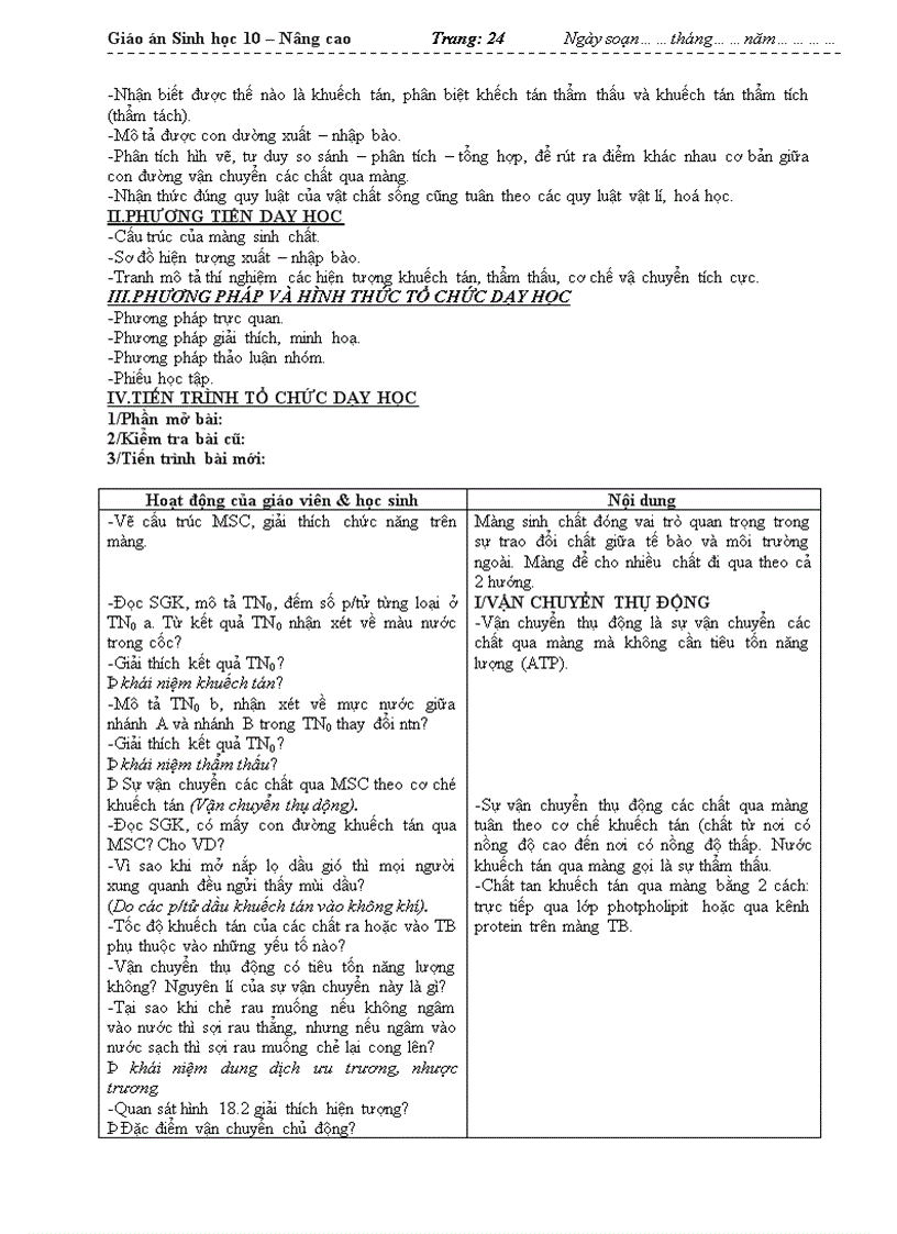 image for page Giáo án sinh học 10 nâng cao toàn tập