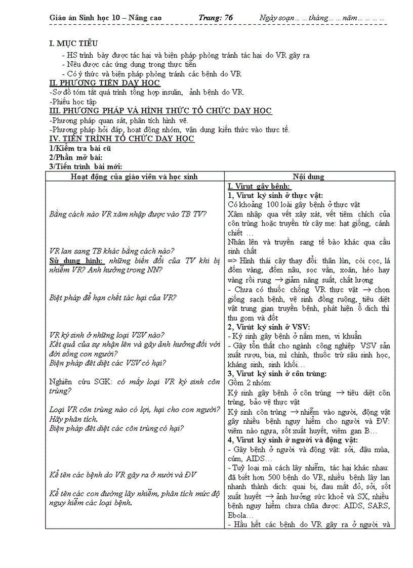 image for page Giáo án sinh học 10 nâng cao toàn tập