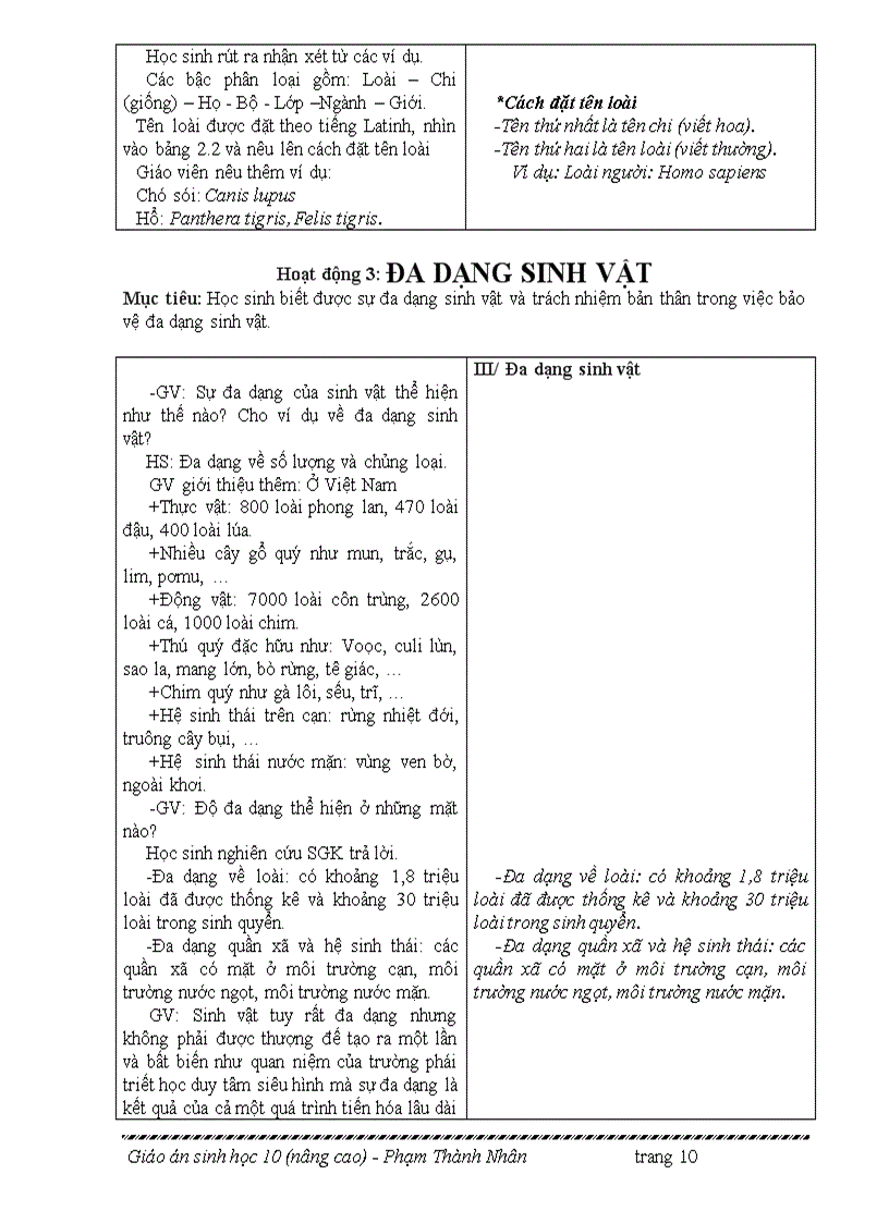image for page Giao an sinh hoc 10 nang cao