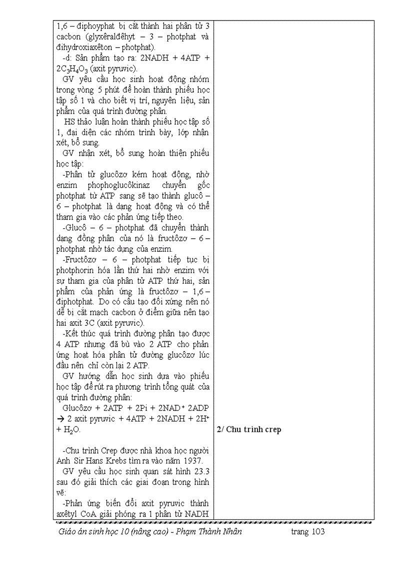 image for page Giao an sinh hoc 10 nang cao