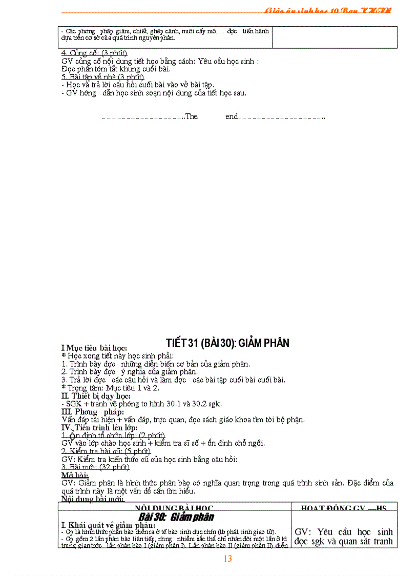 image for page Giao an sinh hoc 10 NC tron bo