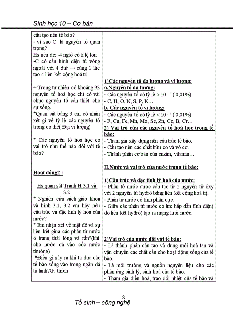 image for page Giáo án Sinh lớp 10 cơ bản toàn tập