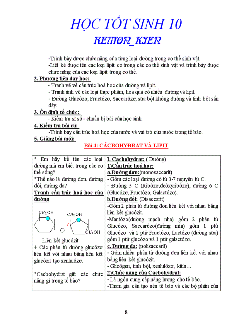 image for page Giáo án sinh học 10 Cơ bản 1